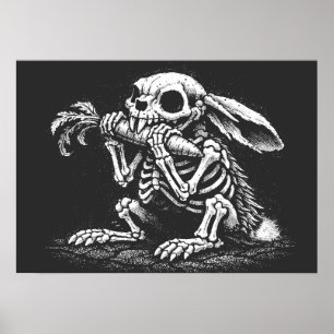 Poster Manger des légumes – Lapin mort par BurnsInHell