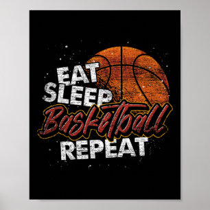 Poster Manger Dormir Sketll Répéter Sketll Joueur Sketll