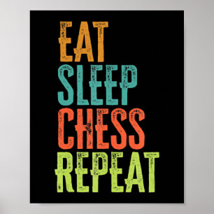 Poster manger sommeil échecs répétition grand maître entr