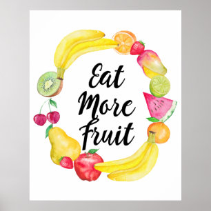 Poster Mangez de plus de fruit