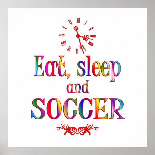 Poster Mangez, dormez et football (Devant)