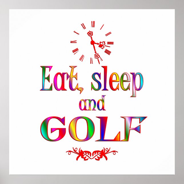 Poster Mangez, dormez et golf (Devant)