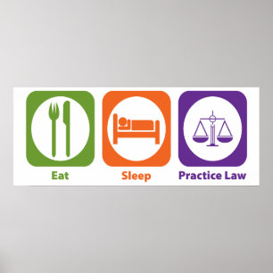 Poster Mangez la loi de pratique en matière de sommeil