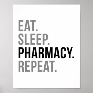 Poster Mangez la pharmacie de sommeil