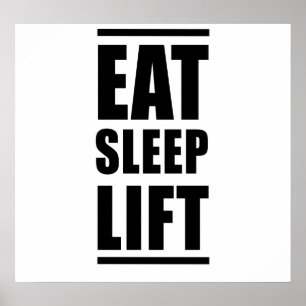 Poster Mangez l'ascenseur du sommeil