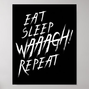 Poster Mangez Le Sommeil ! Ventilateur de guerre Ork de r
