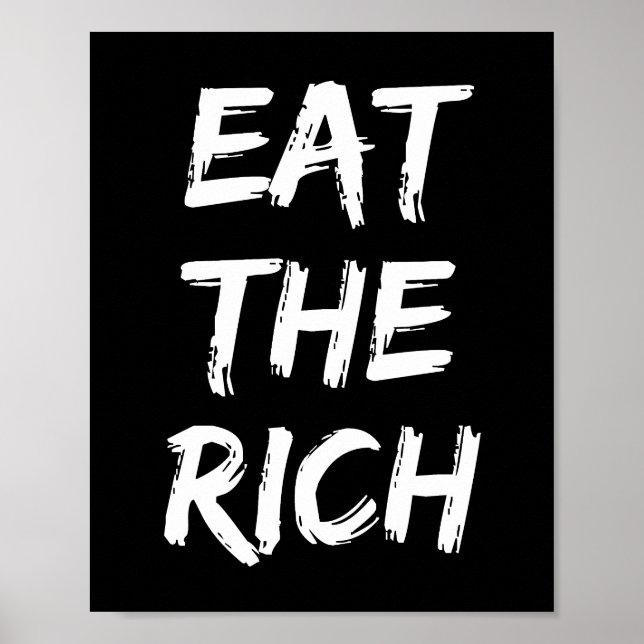 Poster Mangez les riches - Socialiste (Devant)