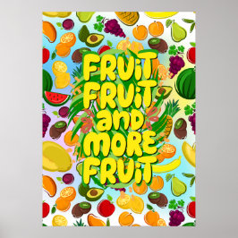 Poster Mangez plus de fruits | Motivation végétale et Pla