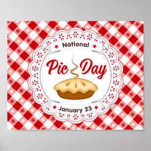 Poster Mangez plus de tarte sur l'affiche de la journée à