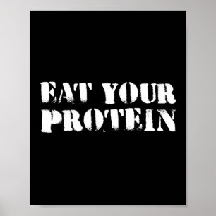 Poster Mangez Vos Protéines Protéines Musculation Fitness