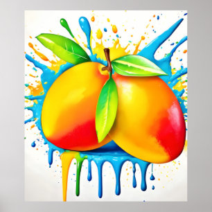 Poster Mango Splash de couleur