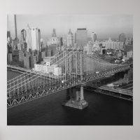 Manhattan Bridge Photographie noir et blanc