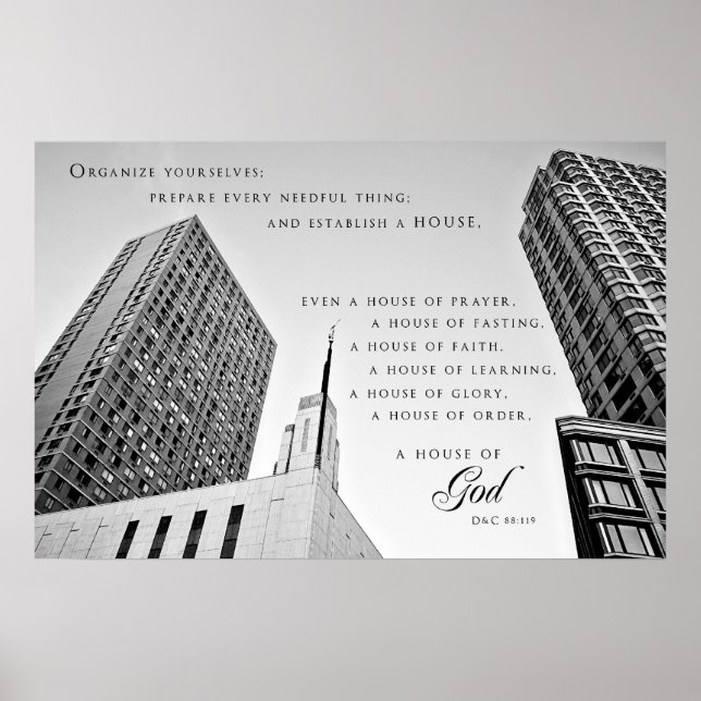 Poster - Manhattan New York LDS Temple (Vorne)