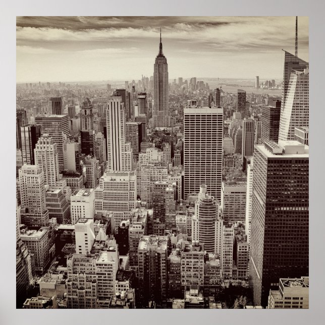 Poster Manhattan, New York (panorama) (Devant)