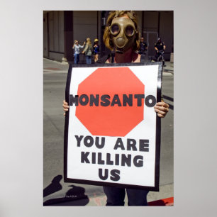 Poster Manifestant Monsanto
