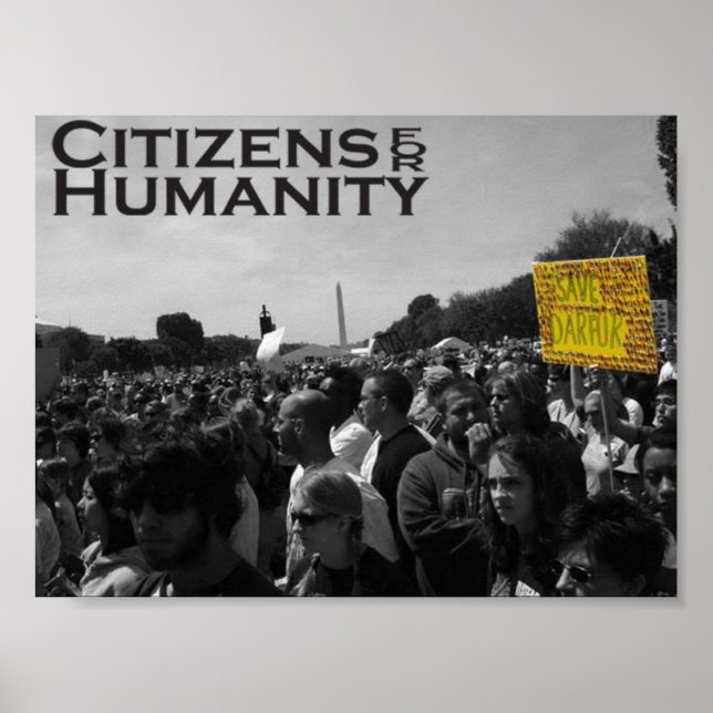 Poster Manifestation au Darfour (Devant)