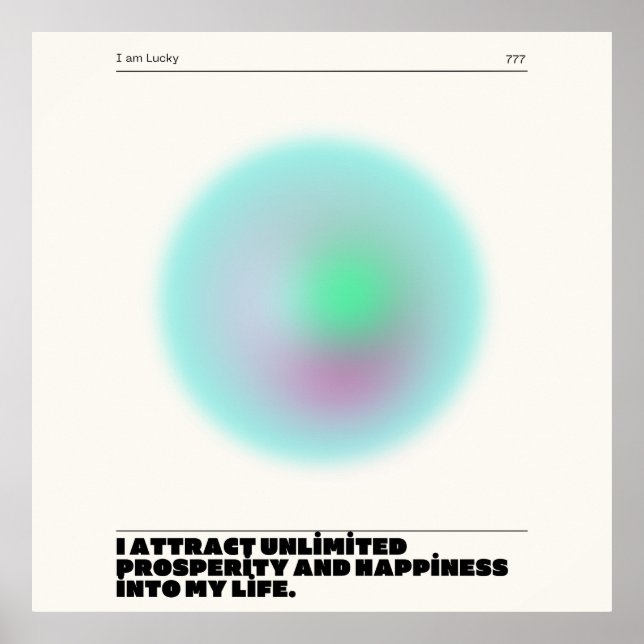 Poster manifestation d'affirmations quotidiennes (Devant)