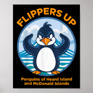 Poster Manifestation de Heard Island Penguin contre le vo