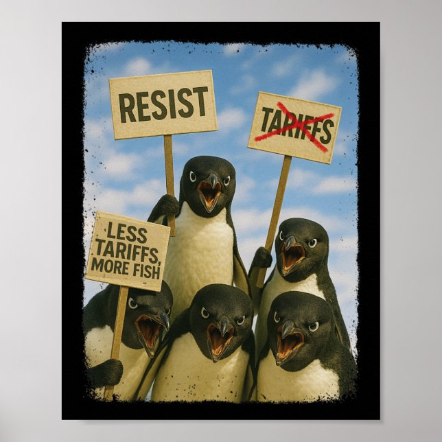 Poster Manifestation de Pingouin contre le militantisme d (Devant)