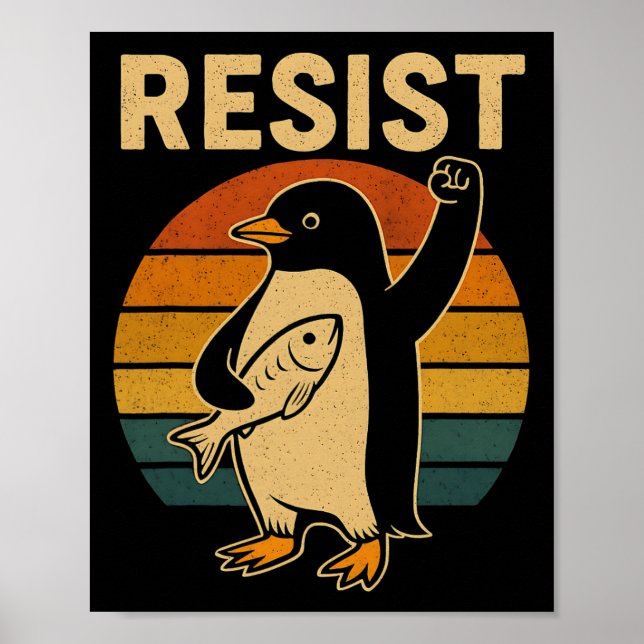 Poster Manifestation de Pingouins Contre Tari (Devant)