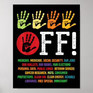 Poster Manifestation De Sécurité Sociale Et Medicare Pro