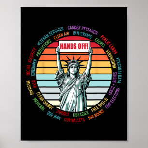 Poster Manifestation vintage contre Trump