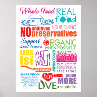 Poster Manifeste alimentaire complet