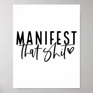 Poster Manifestez cette loi d'attraction Yoga Spirituel M