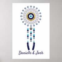 Manipulateur de rêve Mandala en bleu or