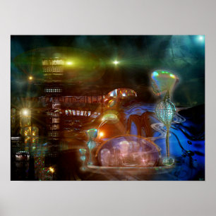 Poster Mankdelle Ville futuriste