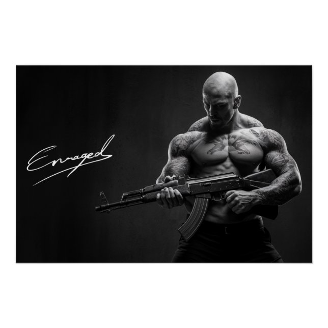 Poster Mann Enraged 06 (Vorderseite)