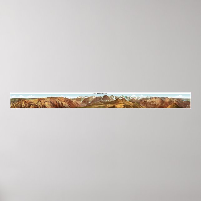 Poster MANNLICHEN Swiss Alps 360° Panorama (Devant)