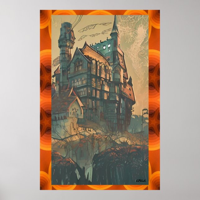 Poster Manor house (Devant)