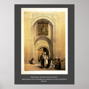 Poster Mansion du Caire moderne, Art Arabesque, Roberts/H