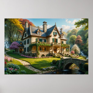 Poster Mansion du moment parfait capturé