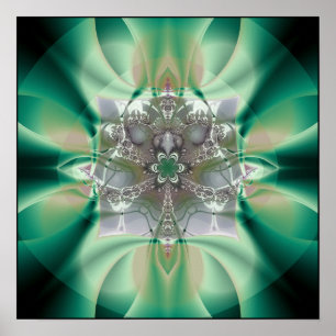 Poster mante de prière : modèle éthérique