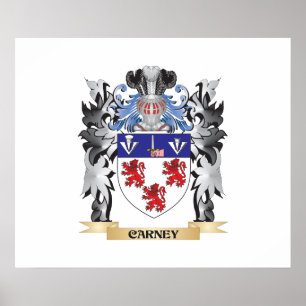 Poster Manteau de Carney des bras - crête de famille