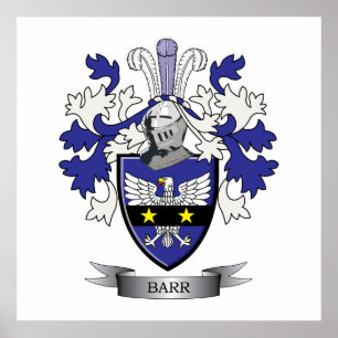 Poster Manteau de crête de famille de Barr des bras