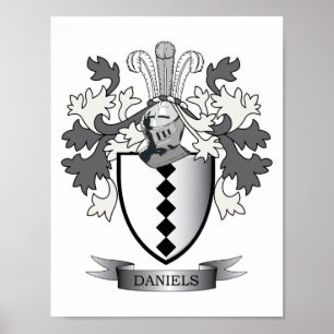 Poster Manteau de crête de famille de Daniels des bras