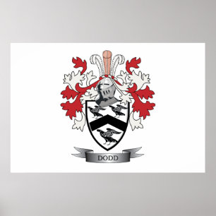 Poster Manteau de crête de famille de Dodd des bras