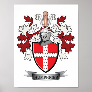 Poster Manteau de crête de famille de Humphries des bras