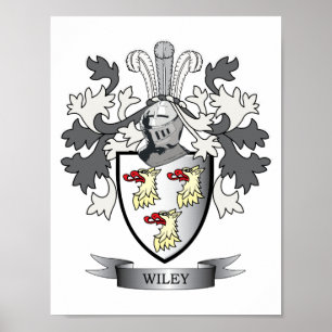 Poster Manteau de crête de famille de Wiley des bras