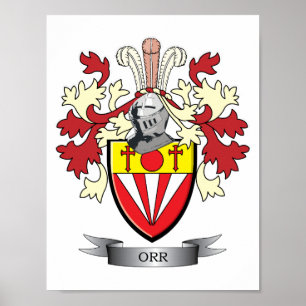 Poster Manteau de crête de famille d'Orr des bras