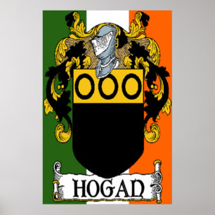 Poster Manteau de Hogan de copie irlandaise de drapeau de
