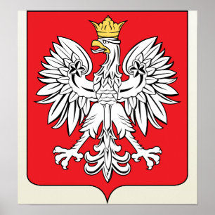 Poster Manteau de la Pologne de détail de bras