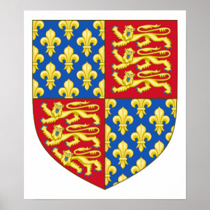 Poster Manteau de l'Angleterre des bras (1340)