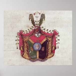 Poster Manteau des bras de la famille de Linnaeus