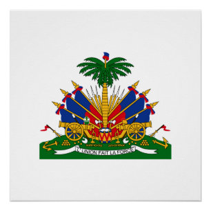 Poster Manteau des bras haïtien