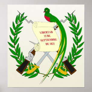 Poster Manteau du Guatemala de détail de bras