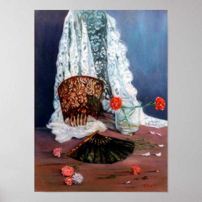 Poster Mantilla española/mantilla espagnole (Devant)